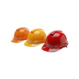 3 diffrent colour hard hat and helmet