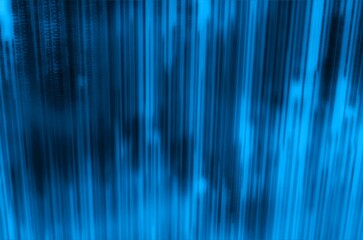 Poster - Futuristic blue black background