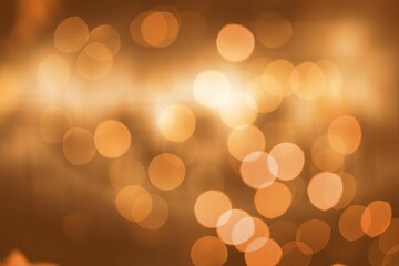 Aufkleber - Displaying flat design warm-tone bokeh circles forming abstract pattern on clear BG, copy space