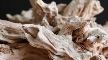 Poster - Close-up view of intricate patterns on driftwood.