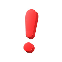 Poster - alert symbol icon 3d rendering