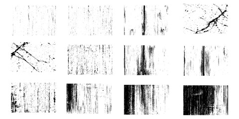 Poster - Different types of texture stamps vector collection urban grunge overlay, White background on cement floor texture, Abstract texture dust particle and dust grain on white background. 
