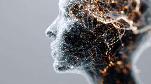 Abstract face profile
