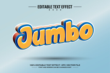 Poster - Jumbo 3D editable text effect template