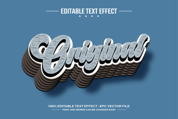 Poster - Original 3D editable text effect template