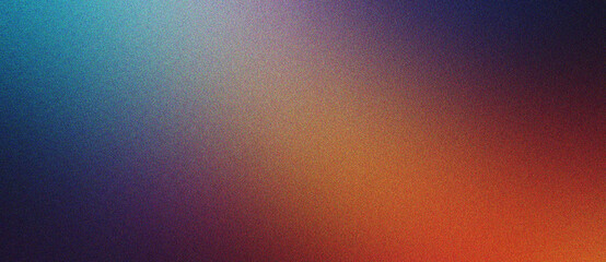 Wall Mural - teal, tan and navy gradient subtle noise grain texture background with smooth faded blur suitable fo