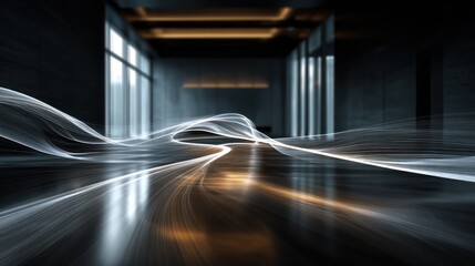 Fototapete - Abstract interior flow