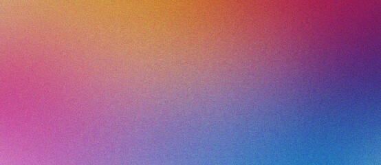Wall Mural - pink, orange and blue gradient grainy noise texture background with dreamy faded blur and artistic o