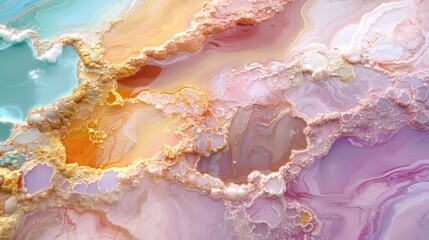 Poster - Abstract Colorful Fluid Art Texture for Modern Design Projects