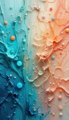 Aufkleber - Vibrant abstract design with swirling colors and textured elements for mobile backgrounds