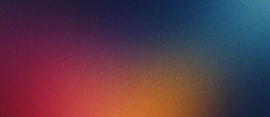 Poster - navy, crimson and coral creative gradient noise texture background