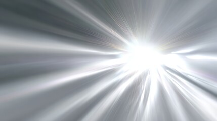Poster - Abstract light burst effect on white background