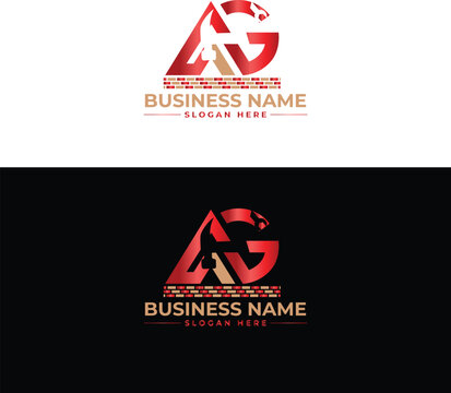 AG logo design construction 