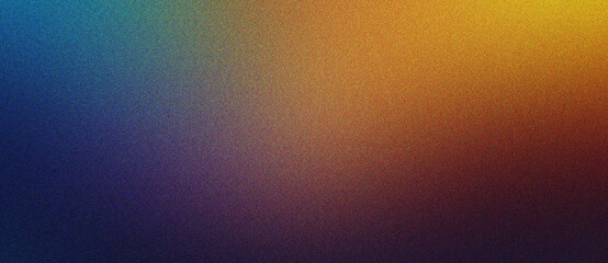 Canvas Print - orange, cyan and navy Gradient noise texture smooth background with gentle faded impression