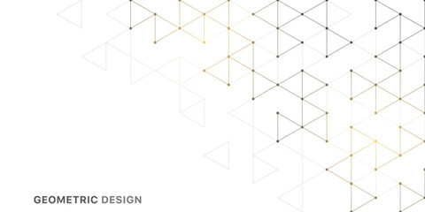 Poster - Abstract vector background with a geometric pattern of triangle shapes. Graphic design element 