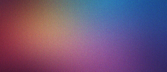 Poster - blue, salmon and grey elegant gradient noise texture design background with soft grain for branding