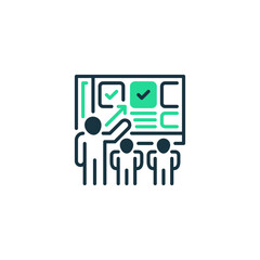 Poster - Guiding Leader line icon. Universal creative premium symbol. Vector sign icon logo template. Vector illustration