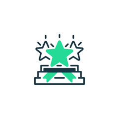 Poster - Milestone Reward line icon. Universal creative premium symbol. Vector sign icon logo template. Vector illustration