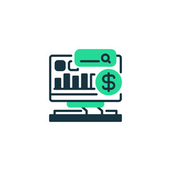 Poster - Expense Tracker line icon. Universal creative premium symbol. Vector sign icon logo template. Vector illustration
