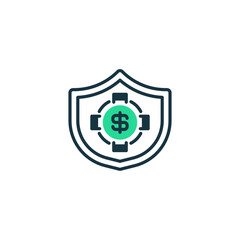 Poster - Insurance Shield line icon. Universal creative premium symbol. Vector sign icon logo template. Vector illustration
