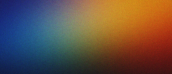 Wall Mural - blue, orange and brown Grainy gradient noise texture design with subtle blur for posters
