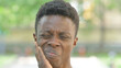 © stockbakers - Close-up of a Man with Toothache or Facial Pain