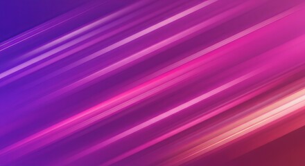 Poster - Abstract Purple and Pink Gradient with Diagonal Light Streaks