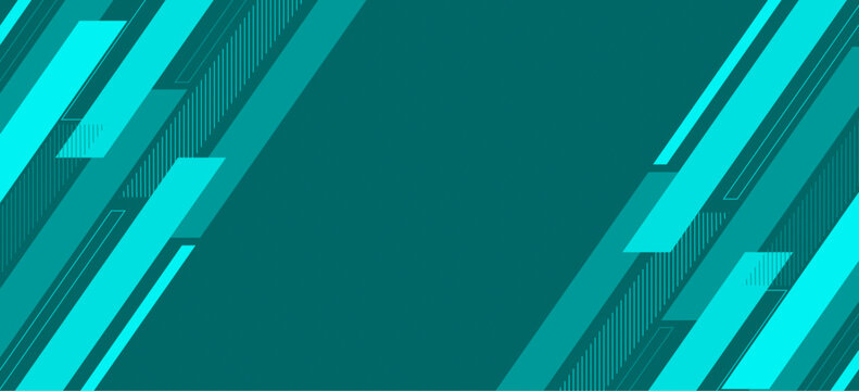 Abstract teal geometric shapes great for backgrounds, art prints, digital designs, web graphics, and modern branding materials-Presentation background