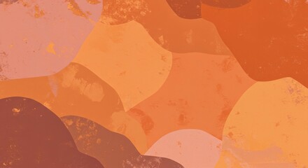 Poster - Abstract Earth Tones Background with Organic Shapes and Textures