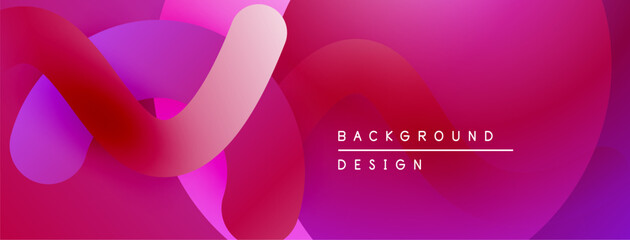 Poster - Abstract pink, purple gradients overlap. Modern design elements create dynamic visual texture. Background features text background, design.