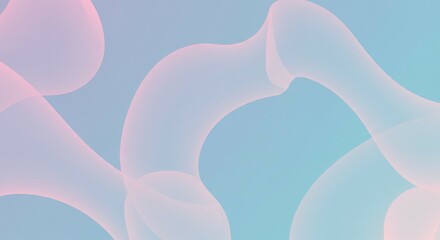 Poster - Abstract Gradient Background with Smooth Flowing Shapes