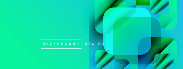Aufkleber - abstract gradient background. overlapping squares create dynamic visual effect. text reads backgroun