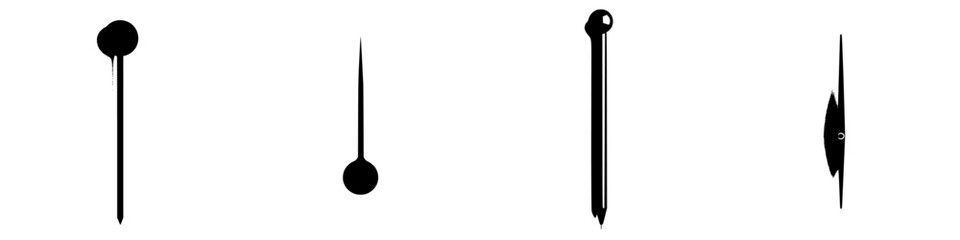 Poster - Silhouette pictogram icons set showcasing various simple shapes and symbols for diverse design applications and communication