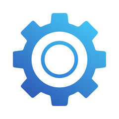Poster - Gradient Simple Cogwheel Configuration Setting Tool Application Gear Icon