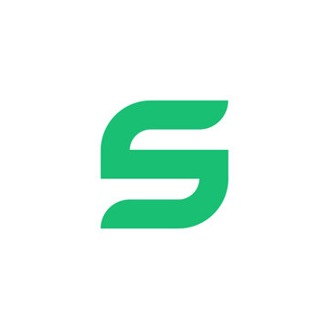 Letter S Agricultural Eco Friendly Simple Logo Design.