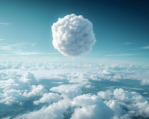 Poster - Ethereal clouds in the expansive sky