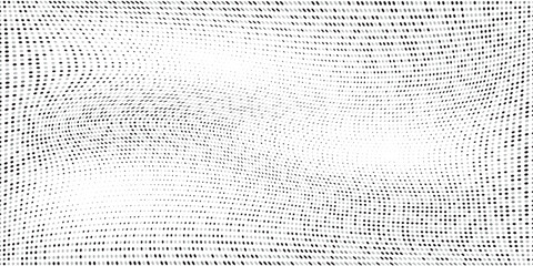 Poster - Halftone gradient. Dotted gradient, smooth dots spraying and halftones dot background seamless horizontal geometric pattern vector template set.