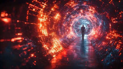 Poster - Quantum teleportation device hijacked by a hacker distorting digital reality