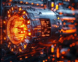 Poster - High tech security system vulnerable to hacking attack
