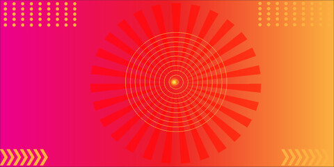 Poster - abstract red background