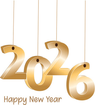 2026 lettering new year text logo, calligraphy, 2026 lettering . Number, lettering logo, number, new, gold, 2026, alphabet, new year, concept.