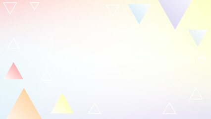 Fototapete - Abstract colorful geometric shapes on light background