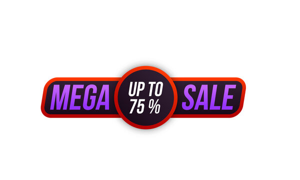 PNG banner sale icon with promo offer ribbon price tag final discount sticker black background red flash label vector text stroke special collection curve event layout abstract order big gift

