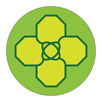 Digital illustration of white first aid cross logo