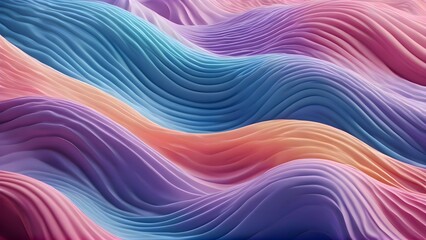 Aufkleber - Colorful wave pattern with vivid flowing shapes, forming an abstract composition with energy and motion in high-resolution artwork