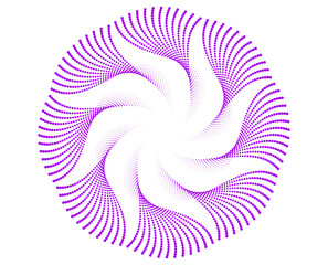 Fototapete - pink spiral. Design Element Wave Lines Guilloche curve line Background circle for Jewelry, Fashion, Wedding, Beauty, Home Decor. Pattern branding Frame border certificates, diplomas, protective