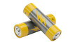 © Aline - Isolated Yellow and Silver Batteries