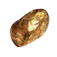 Poster - Smooth, polished stone with rich golden brown color and intricate patterns, showcasing natural beauty and texture