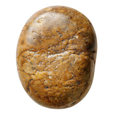 Poster - Smooth, polished stone with warm brown color and unique patterns, perfect for decorative purposes or as natural element in design