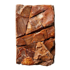 Poster - Natural stone slab with unique patterns and textures, showcasing earthy tones and rugged appearance, perfect for decorative use